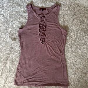 Women's Mauve Sleeveless Top